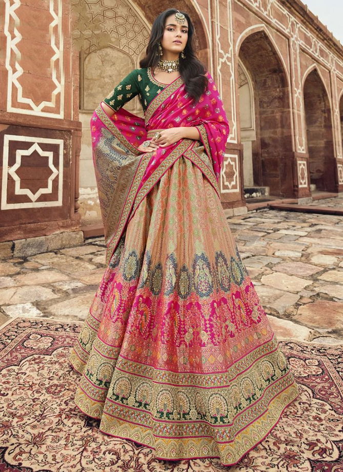 Pink Colour Vrindavan Vol 29 Royal Ethnic Wear Wholesale Lehenga Choli Collection 10196